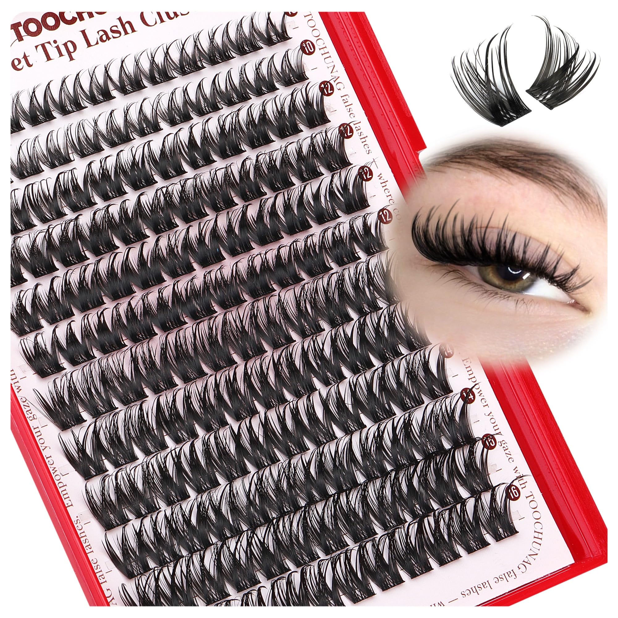 TOOCHUNAG home DIY lash extension clusters for salon-like results at home