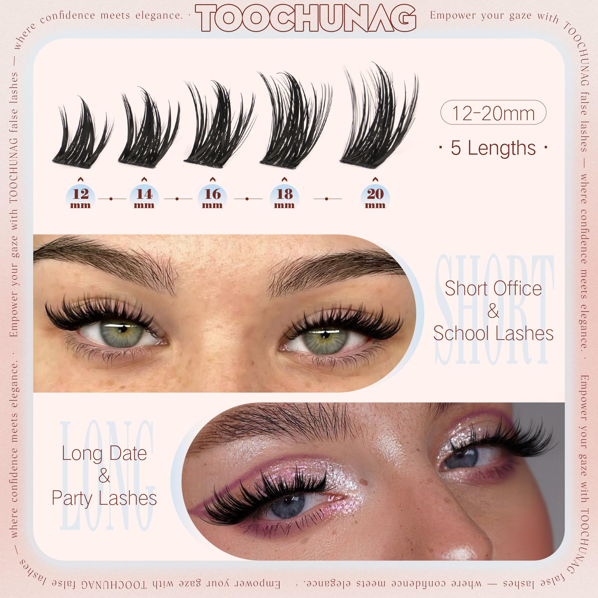 TOOCHUNAG compact case and wide band enable quick application.