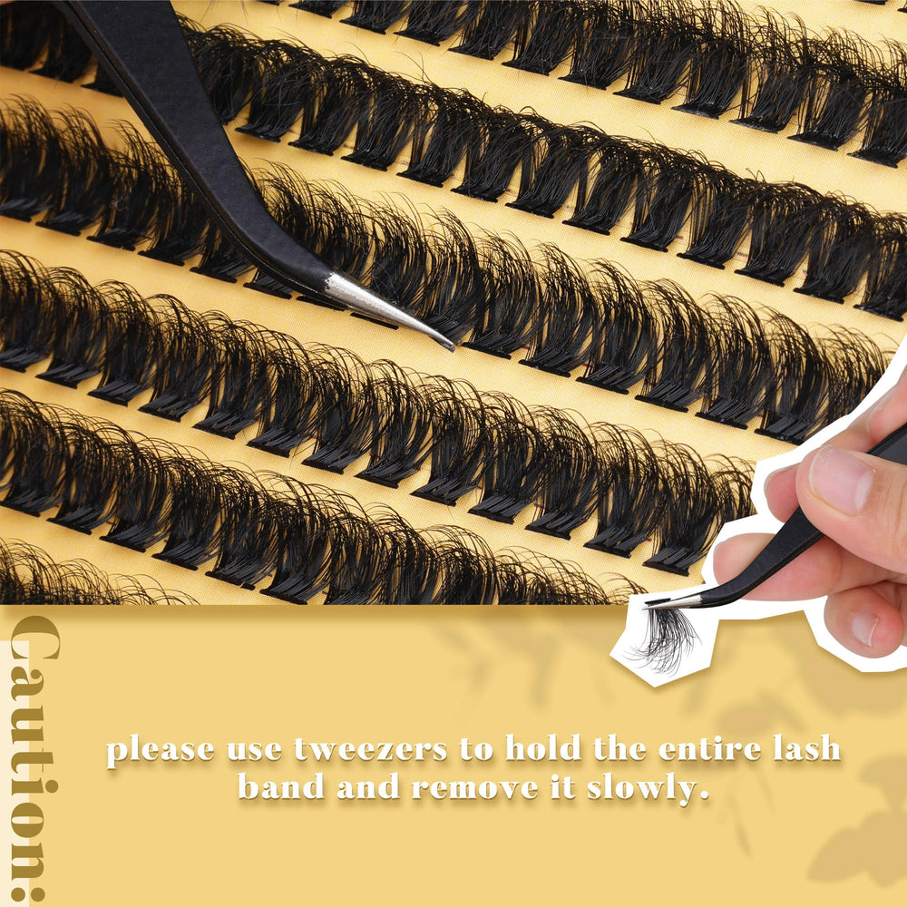 TOOCHUNAG lash clusters 18mm creates dramatic, gradient length without bulk.