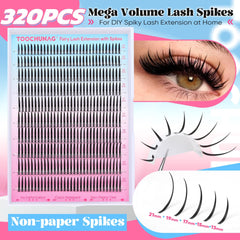 TOOCHUNAG Lash Spikes lightweight band enables seamless layering.