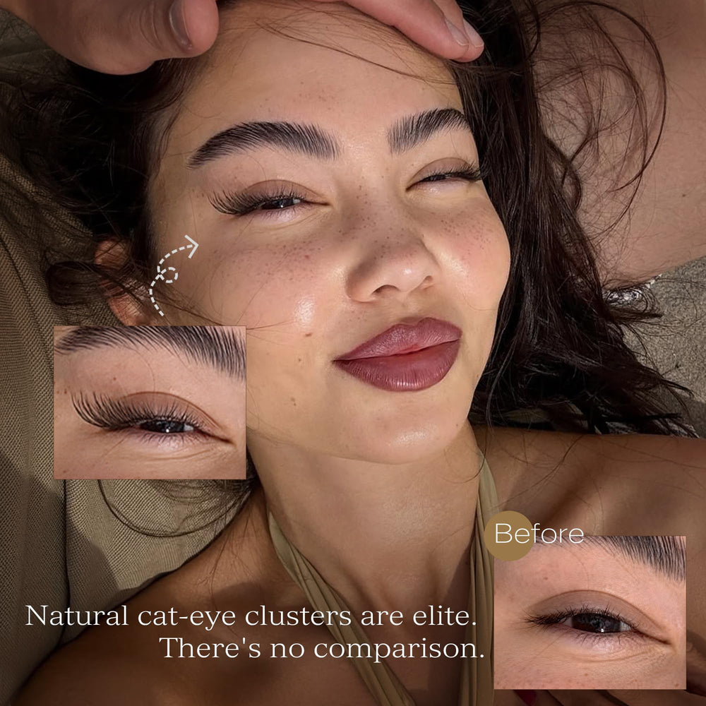 TOOCHUNAG left-right lengths ensure symmetry for easy DIY lash styling