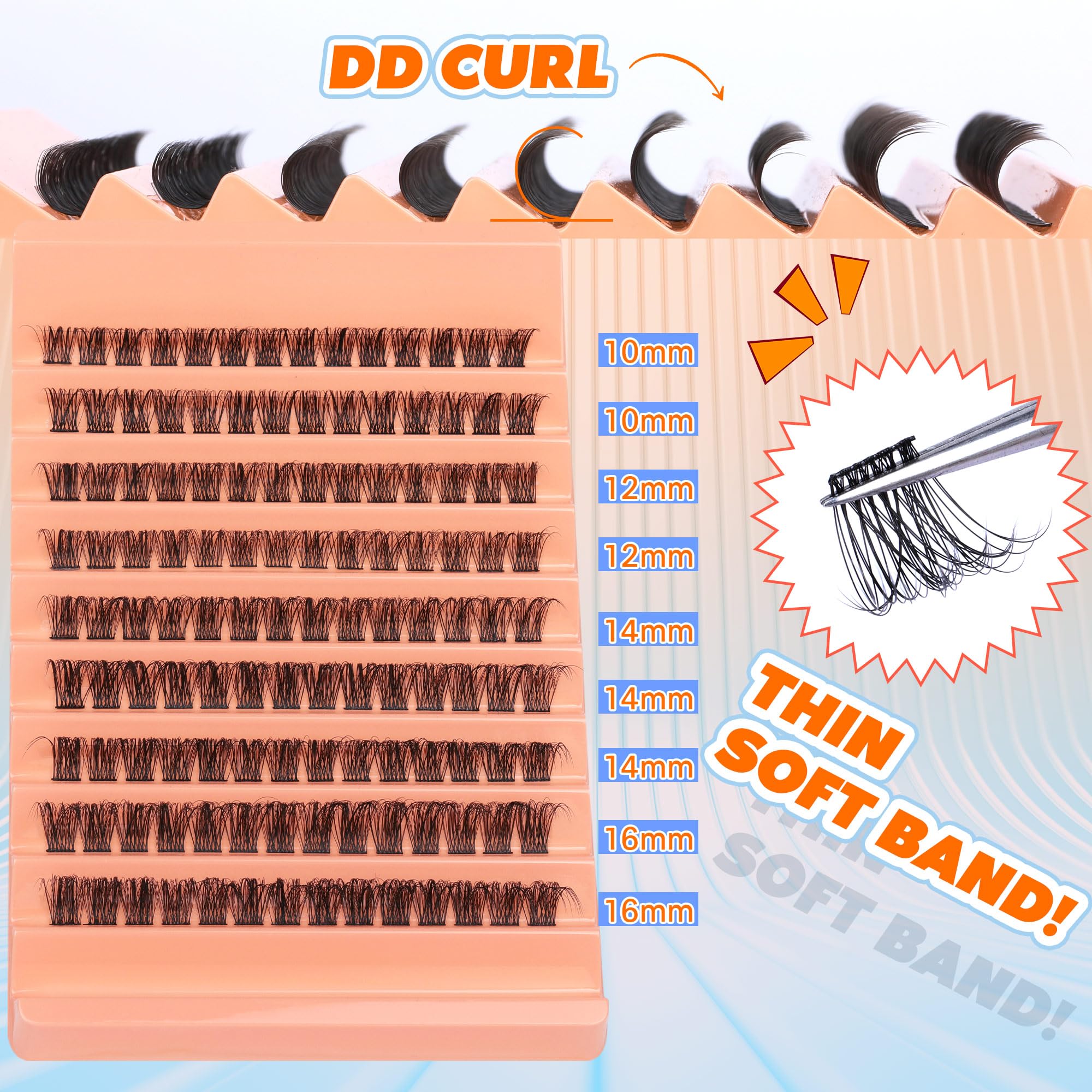 TOOCHUNAG cruelty-free handmade lashes use soft fibers for a refined lash line.