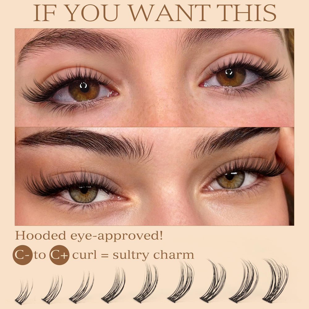 TOOCHUNAG nine lengths 7-15mm enable versatile, customizable lash effects
