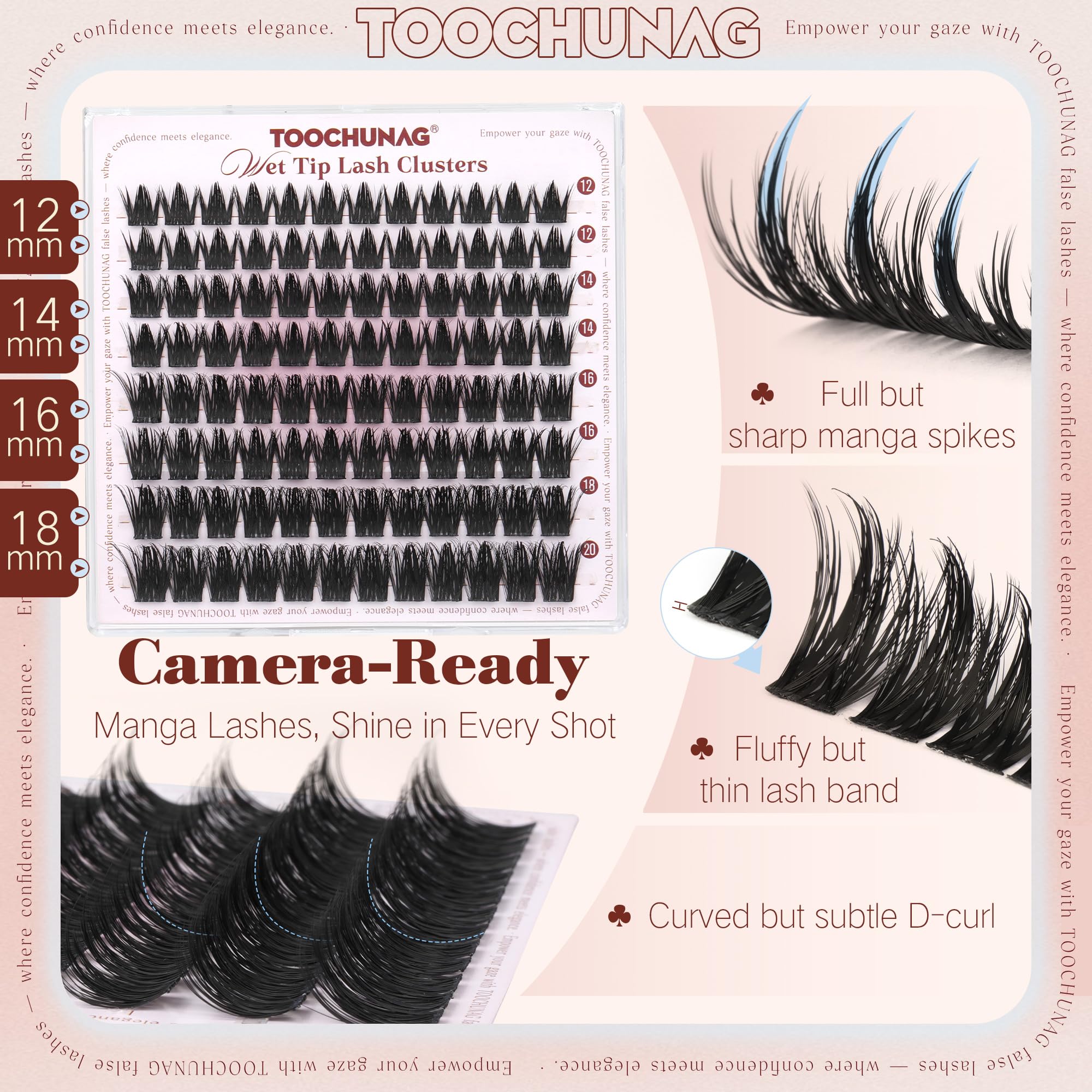 TOOCHUNAG reusable eco-friendly lashes reduce waste over time.