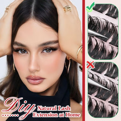 TOOCHUNAG weightless lash clusters for all‑day comfort