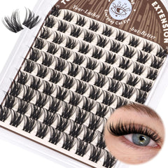 TOOCHUNAG Wispy lash clusters 10mm for natural daytime volume
