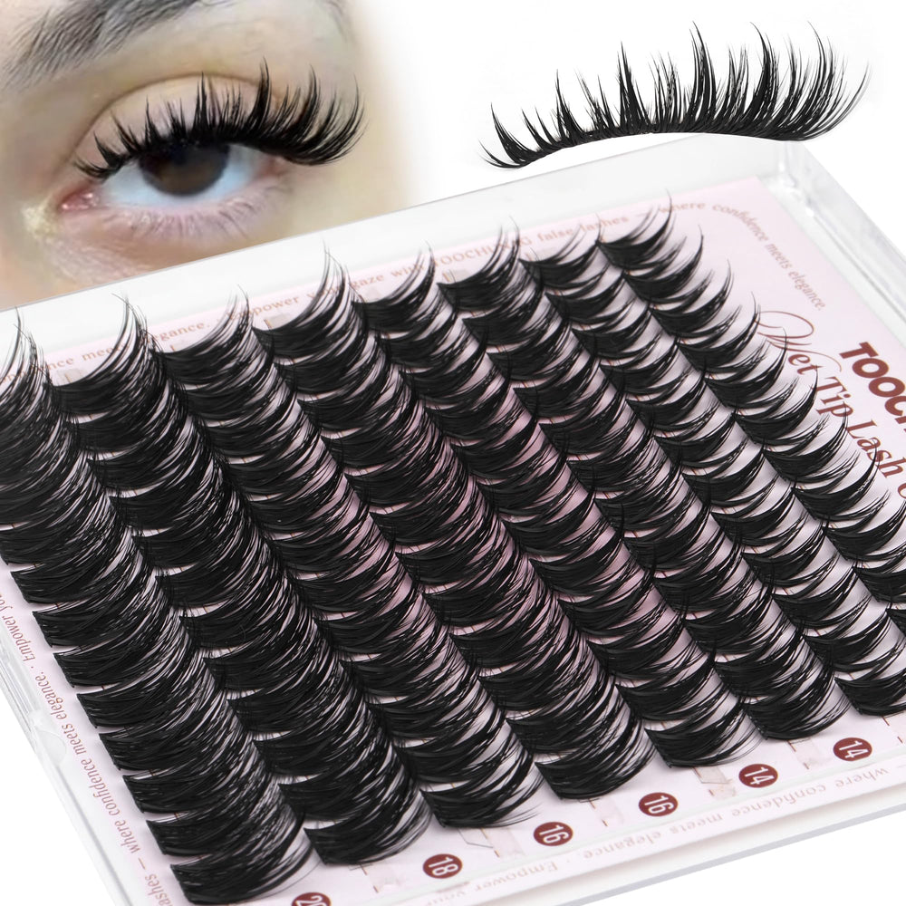 TOOCHUNAG wispy manga lashes enhance photos with flutter.