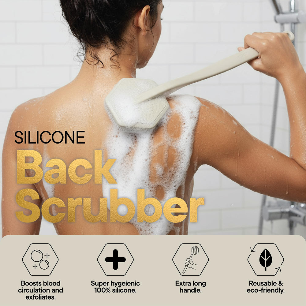 TOOLETRIES touchless hook on glass or tiles using silicone grip.