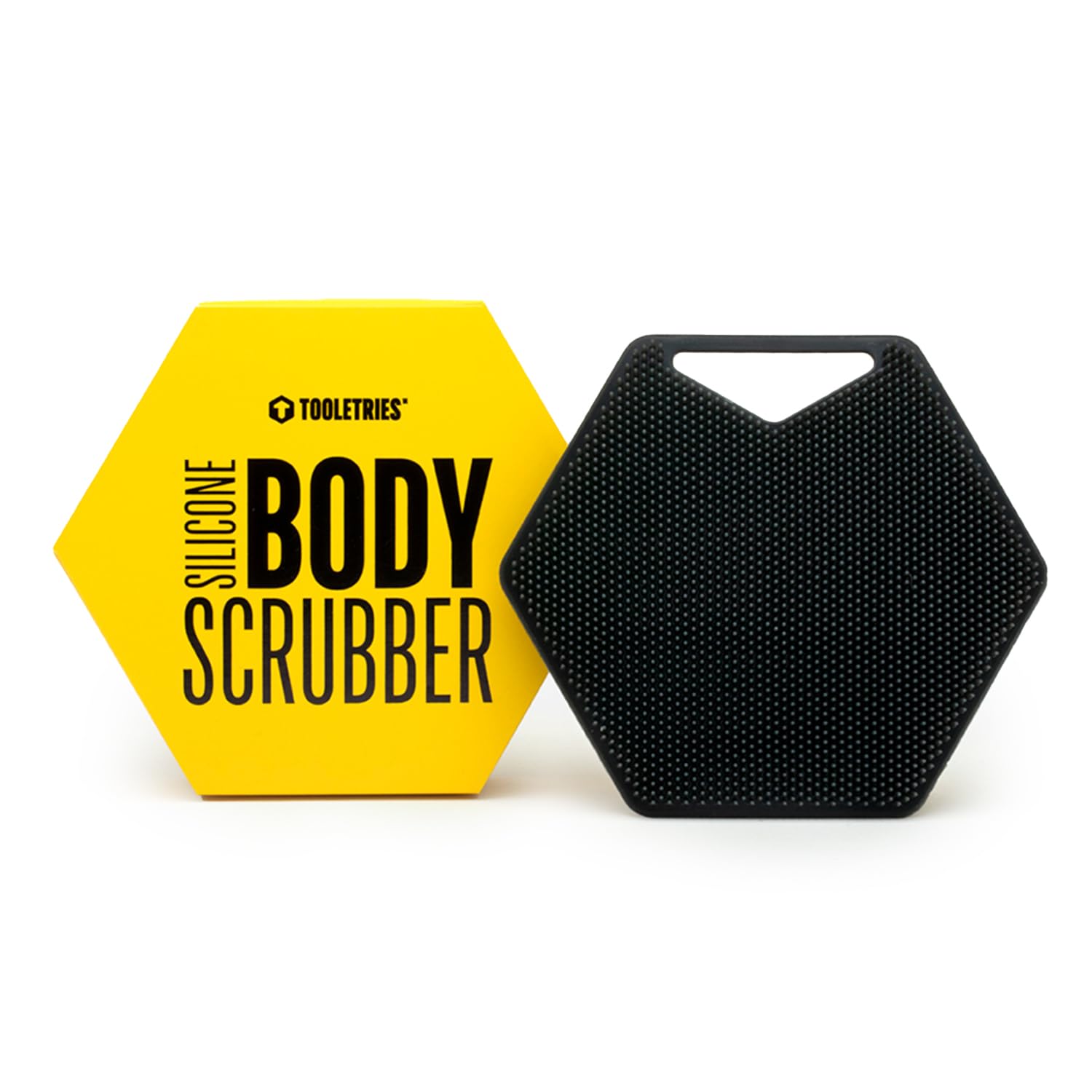 TOOLETRIES exfoliante corporal de silicona con carbón, masaje revitalizante en la ducha
