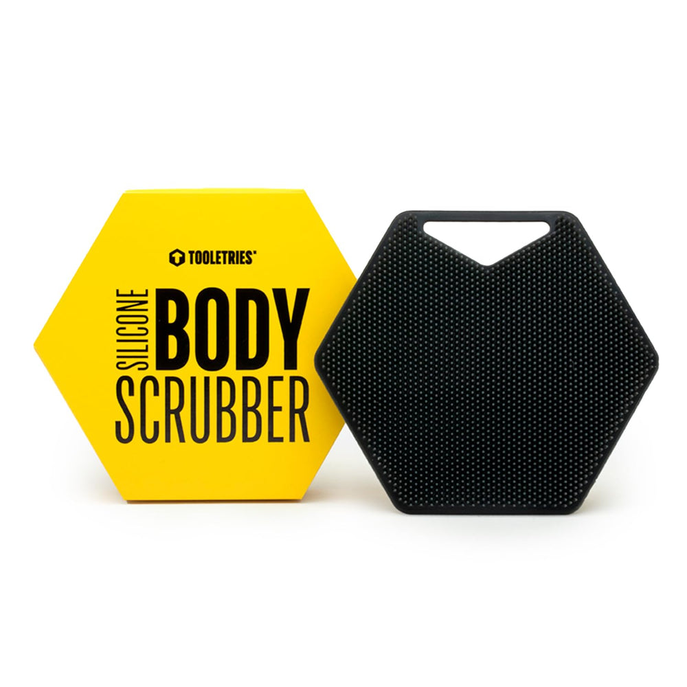 TOOLETRIES exfoliante corporal de silicona con carbón, masaje revitalizante en la ducha