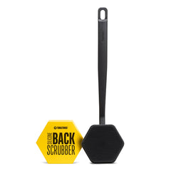 TOOLETRIES silicone back scrubber close-up bristles delivering deep-clean exfoliation.