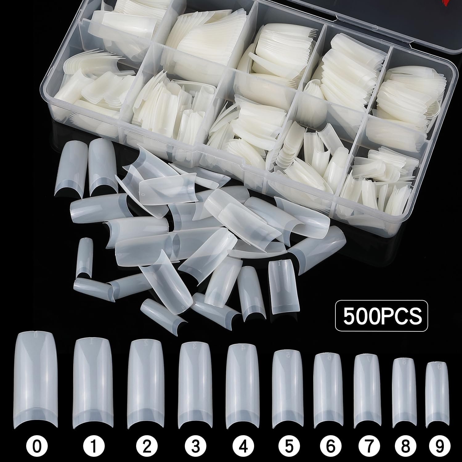 ToouYoun natural clear tips offer versatile base for nail art