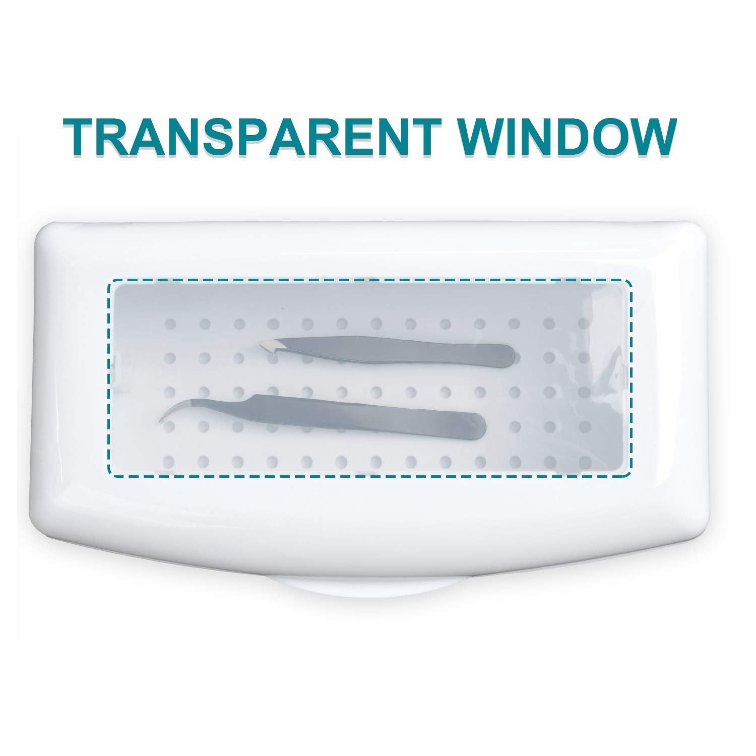TOPCOMWW Sterilizer Box Transparent Window lets you spot submerged tools.