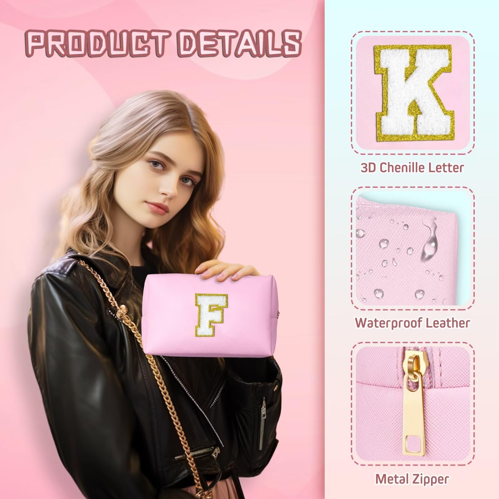TOPEAST Pink E size in hand, portable dimensions for everyday carry