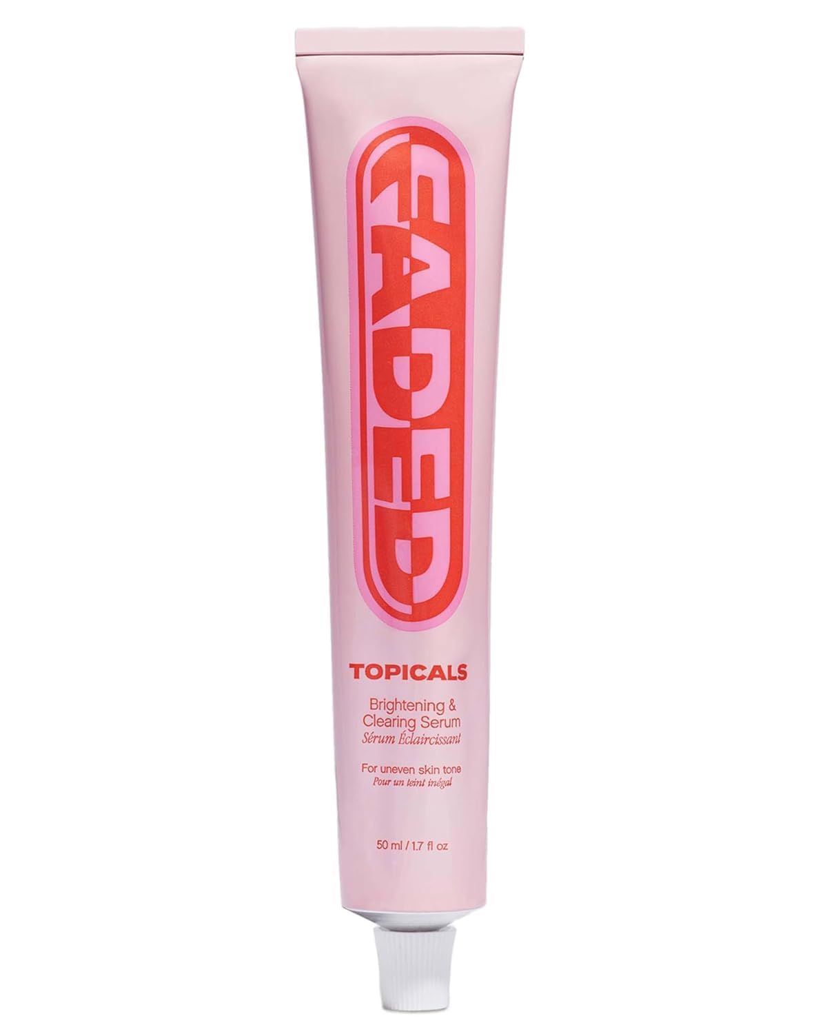 Topicals Faded bottle with pump for easy daily application.