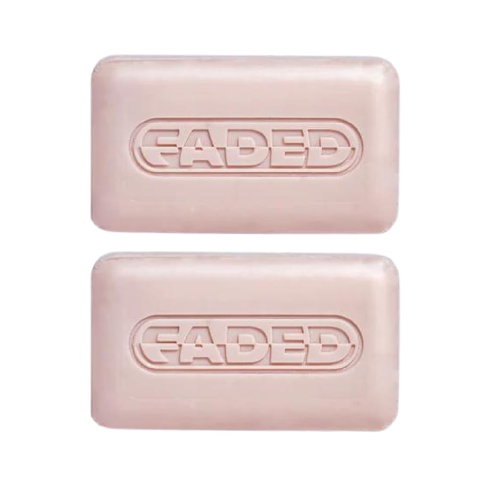 Topicals Faded cleansing bar 2-pack front view, compact and travel-friendly for daily cleansing.