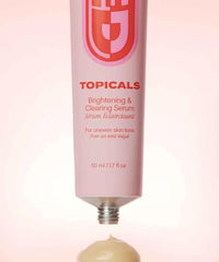 Topicals Faded ingredients close-up featuring Azelaic acid and Niacinamide.