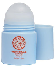 Topicals High Roller serum bottle promotes quick, on-the-go soothing of razor bumps.