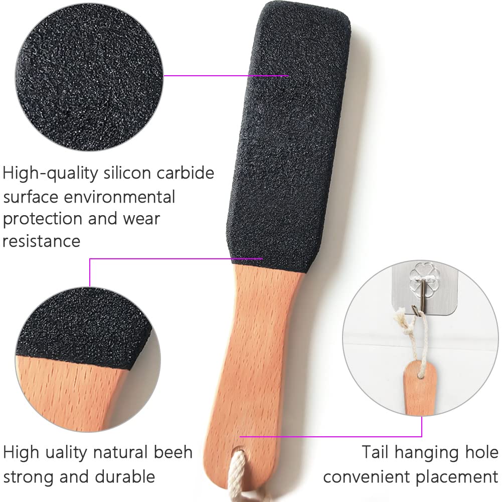 TopMeet foot file silicon carbide surface for effective exfoliation.
