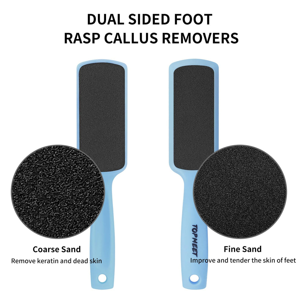 Topmeet Foot File after-use result suggests softer, smoother feet