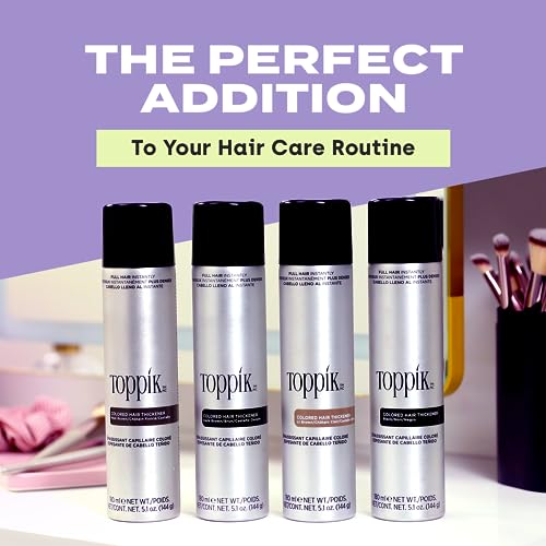 TOPPIK post-application look with natural finish and easy washout