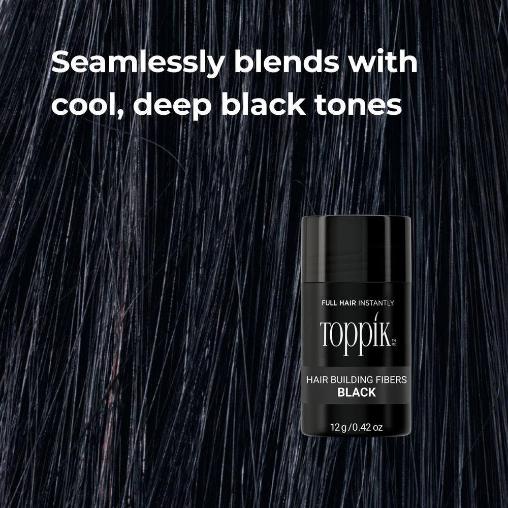 Effortless styling apply fibers then pat to disperse.