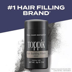 TOPPIK application motion shows quick shake and blend for instant fullness