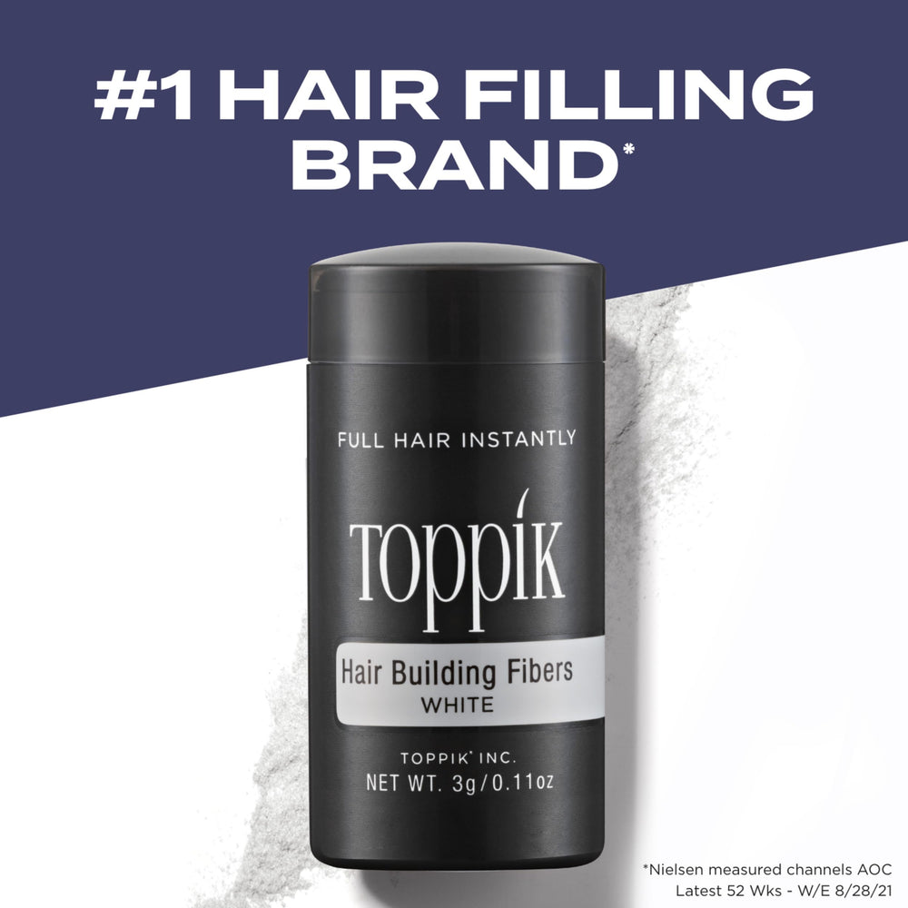 TOPPIK application technique close-up for seamless integration with hair