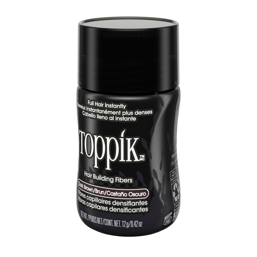 Toppik Hair Fibers weather resistance close-up demonstrating durable hold.