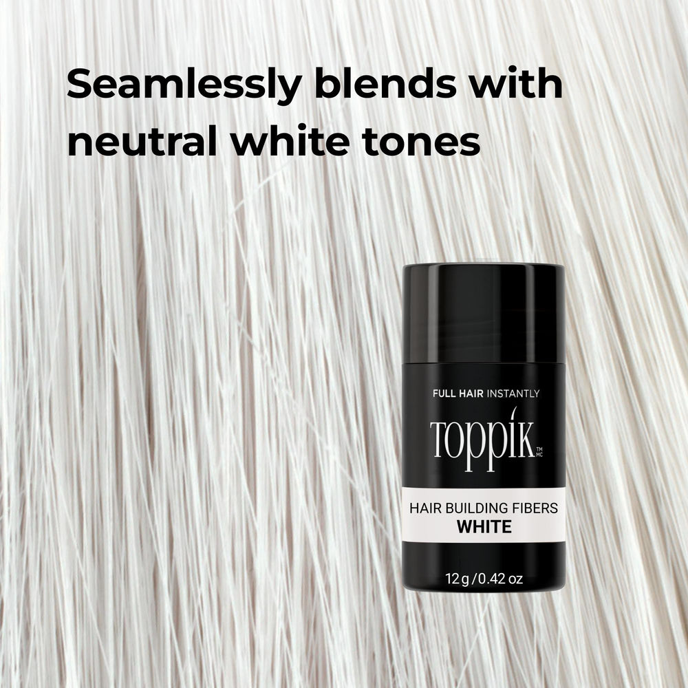 Root touch-up with TOPPIK fibers between colorings for quick refresh