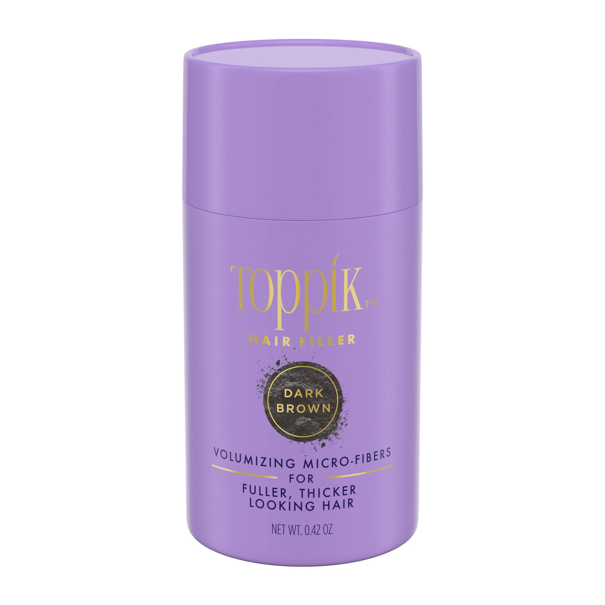 TOPPIK Hair Filler Dark Brown 12g compact-tube for instant fullness.