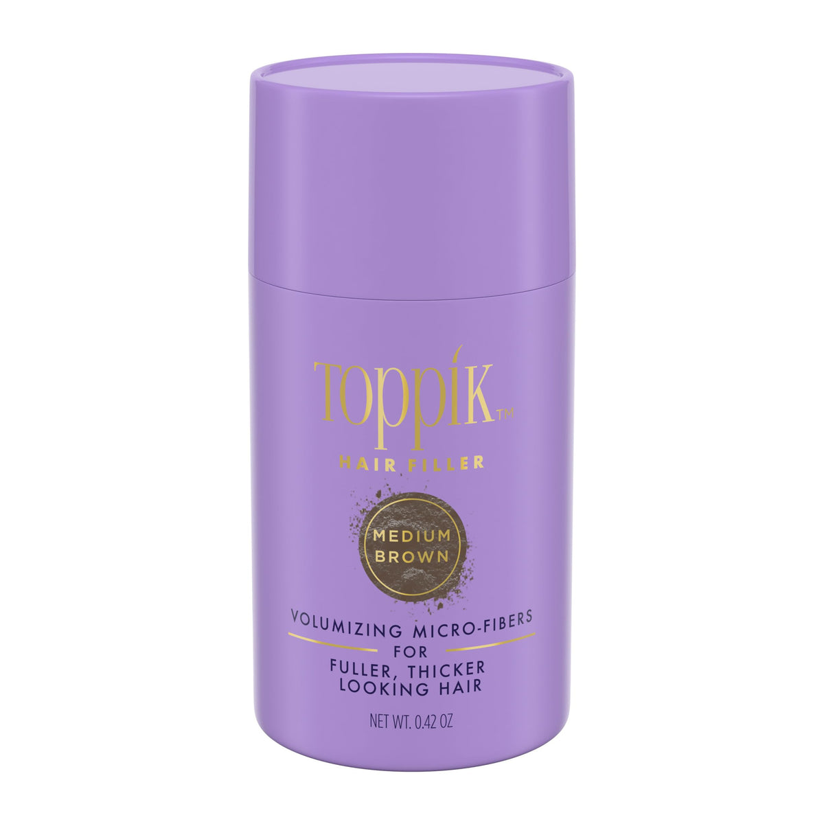 TOPPIK Hair Filler Medium Brown powder close-up for natural color blend