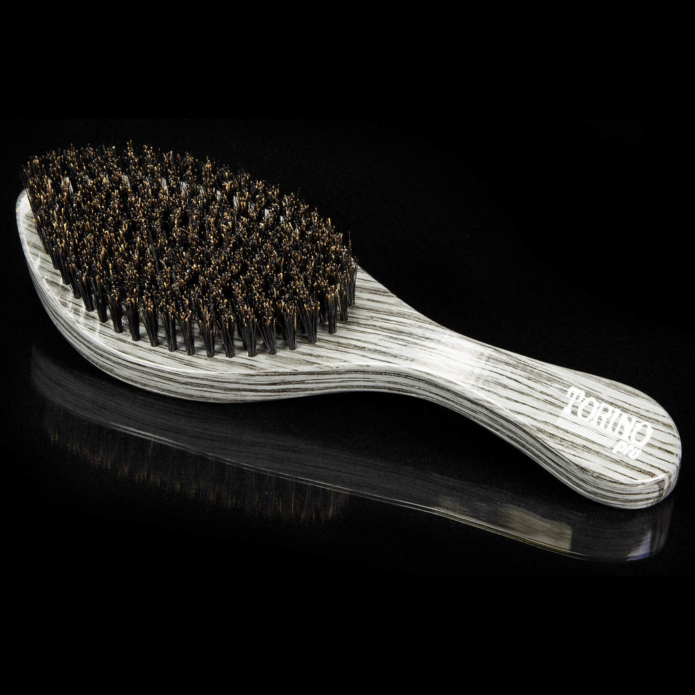Torino Pro 520 with 100% boar bristles for firm pull.