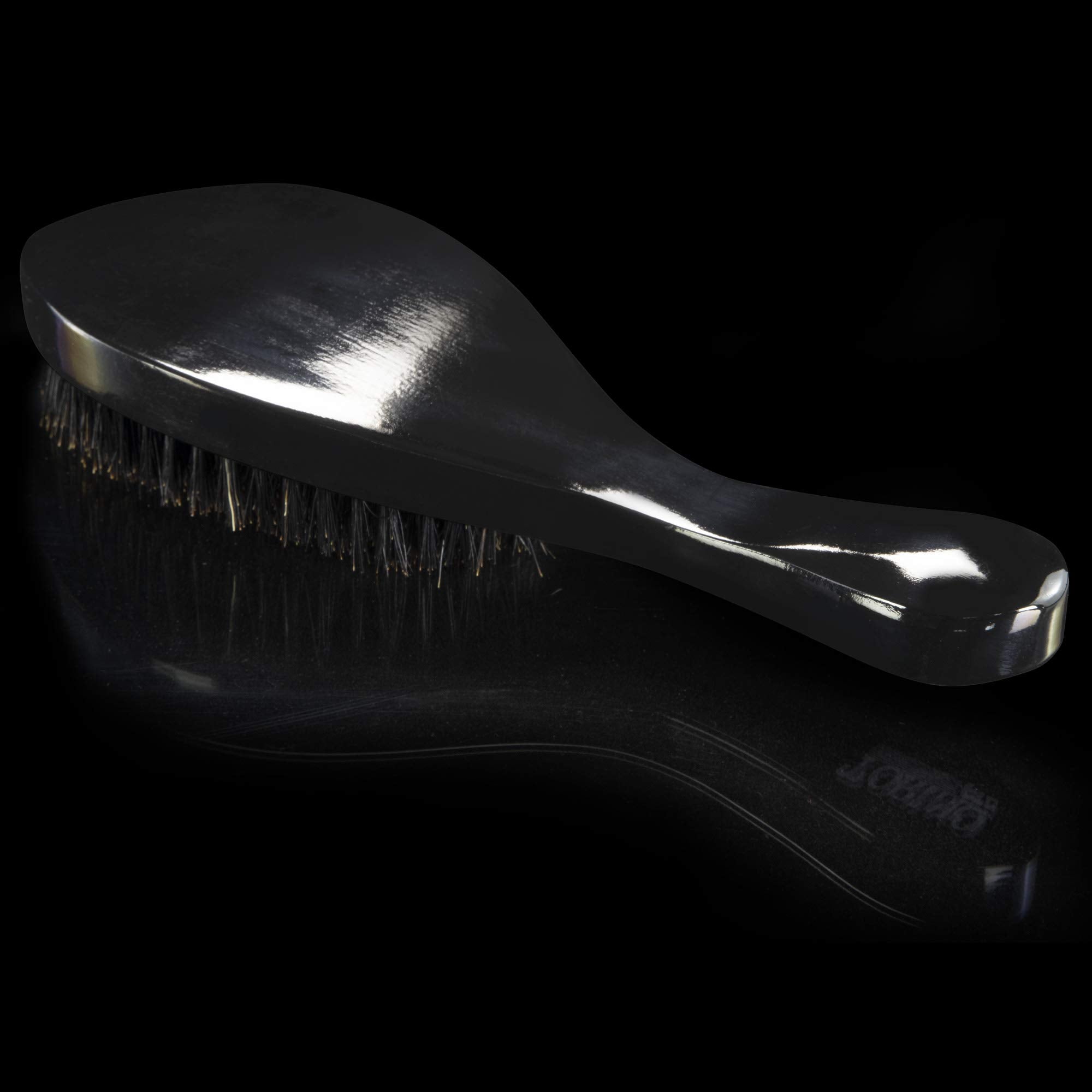 Torino Pro Curve Wave Brush 450 bristle detail with reinforced boar and nylon bristles