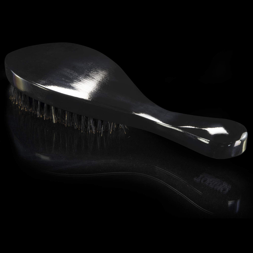 Torino Pro Curve Wave Brush 450 bristle detail with reinforced boar and nylon bristles
