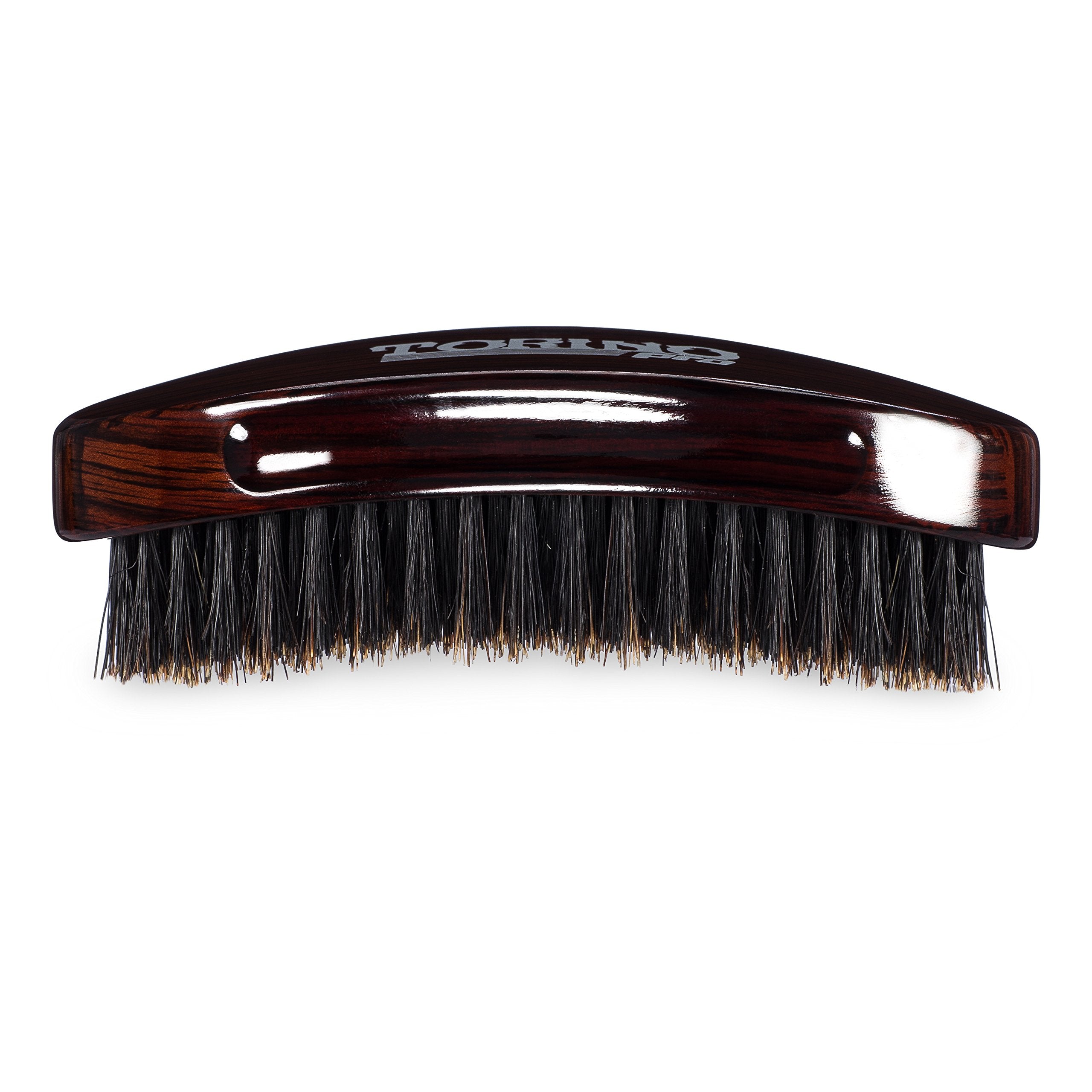 Torino Pro Wave Palm Brush 730 curve close-up showing bristle firmness