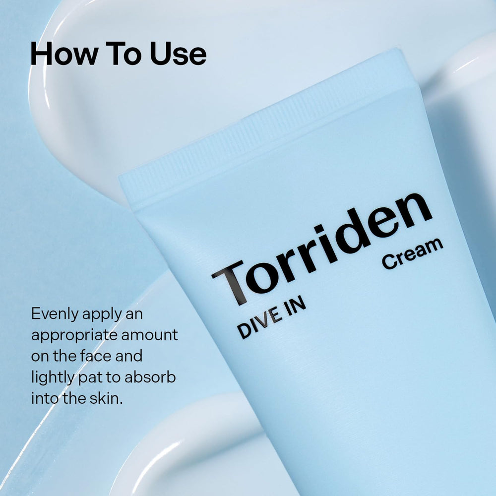 Fórmula vegana de Torriden DIVE IN, cuidado facial suave