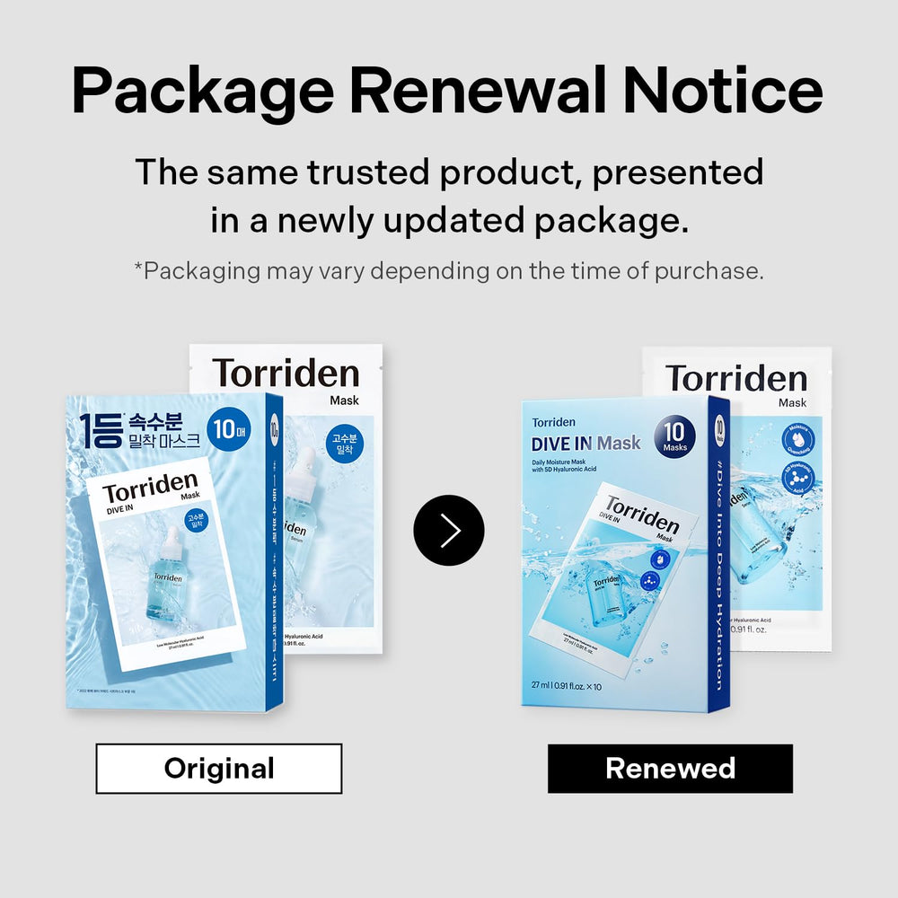 Torriden DIVE IN sustainable packaging reflects eco-friendly skincare choices.