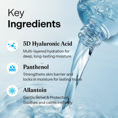 Torriden Dive in Toner: panthenol y alantoína para calmar la piel sensible.