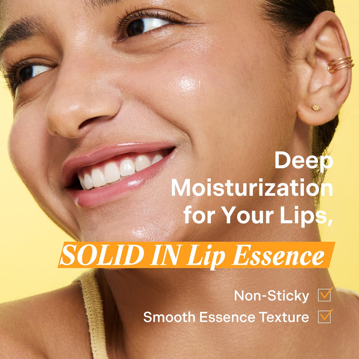 Torriden lip essence bottle close-up highlighting lightweight gel texture.