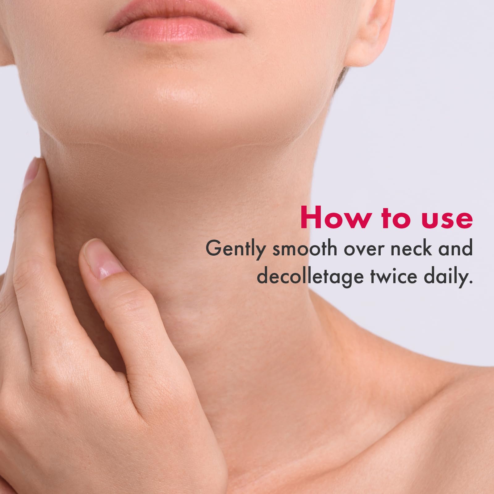 Tratamiento antiarrugas de Tosowoong para líneas en el cuello.