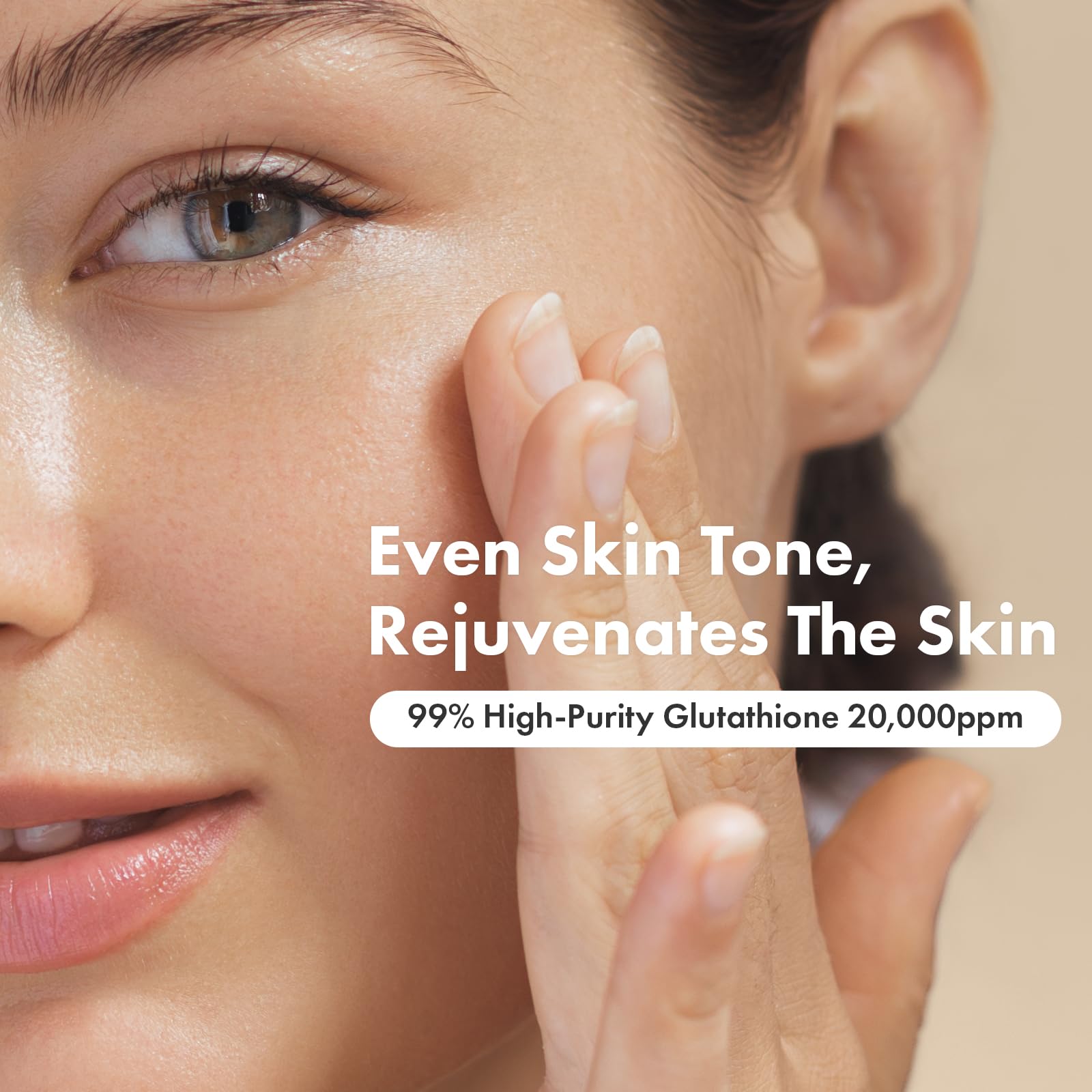 Textura cremosa de Tosowoong glutathion serum aporta hidratacion profunda