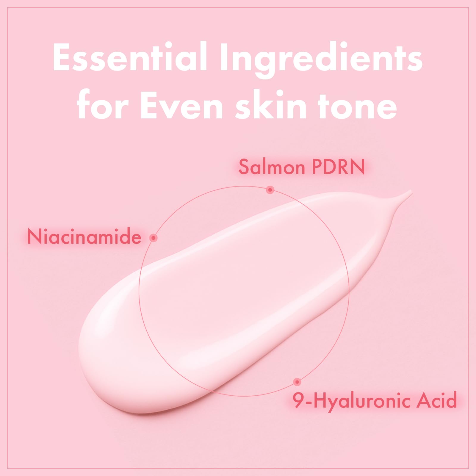 Close-up of TOSOWOONG PDRN Hyaluron cream texture on skin.