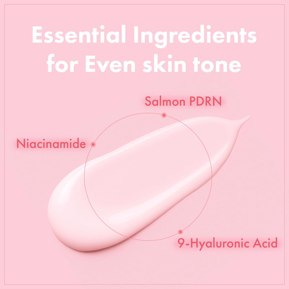 Close-up of TOSOWOONG PDRN Hyaluron cream texture on skin.