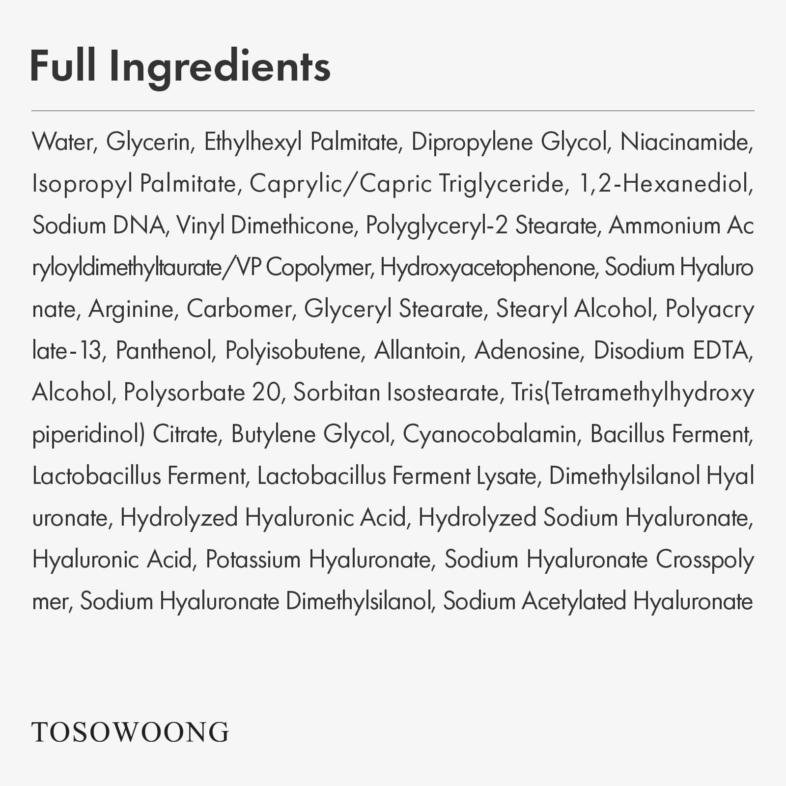 Daily skincare routine with TOSOWOONG PDRN Hyaluron cream for ongoing hydration.