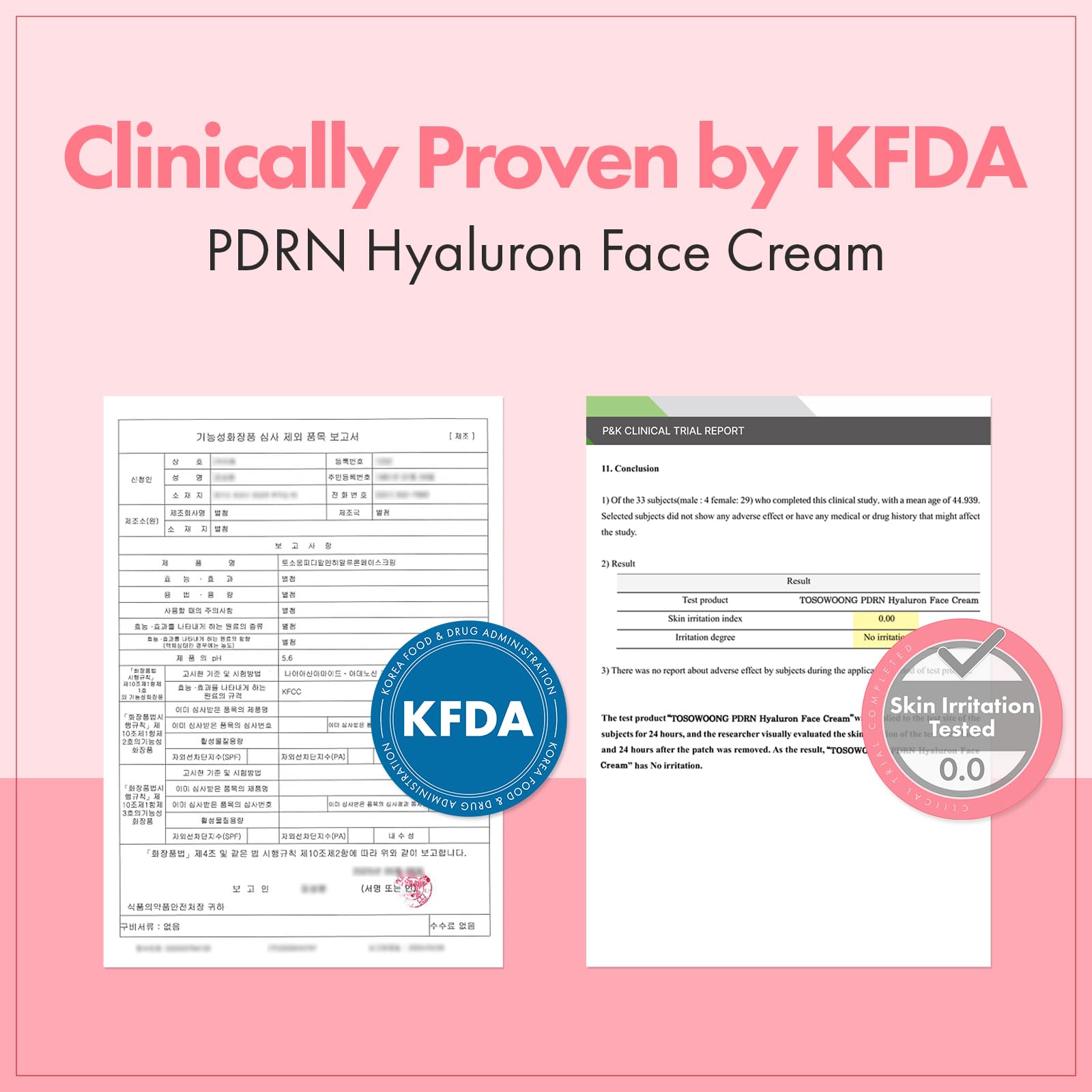 Glow shot after applying TOSOWOONG PDRN Hyaluron cream for a radiant look.
