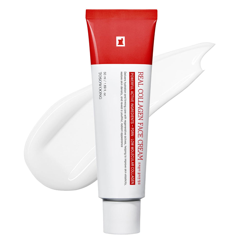 TOSOWOONG Real Collagen Face Cream bottle for daily hydration and smooth skin