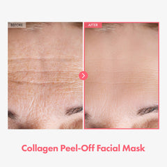 Edge peel-off action of TOSOWOONG Real Collagen Fit mask for clean removal