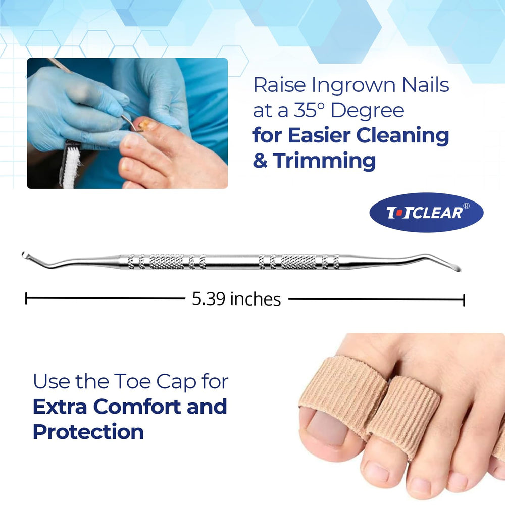 TOTCLEAR ingrown toenail removal kit box showing a complete home care solution.