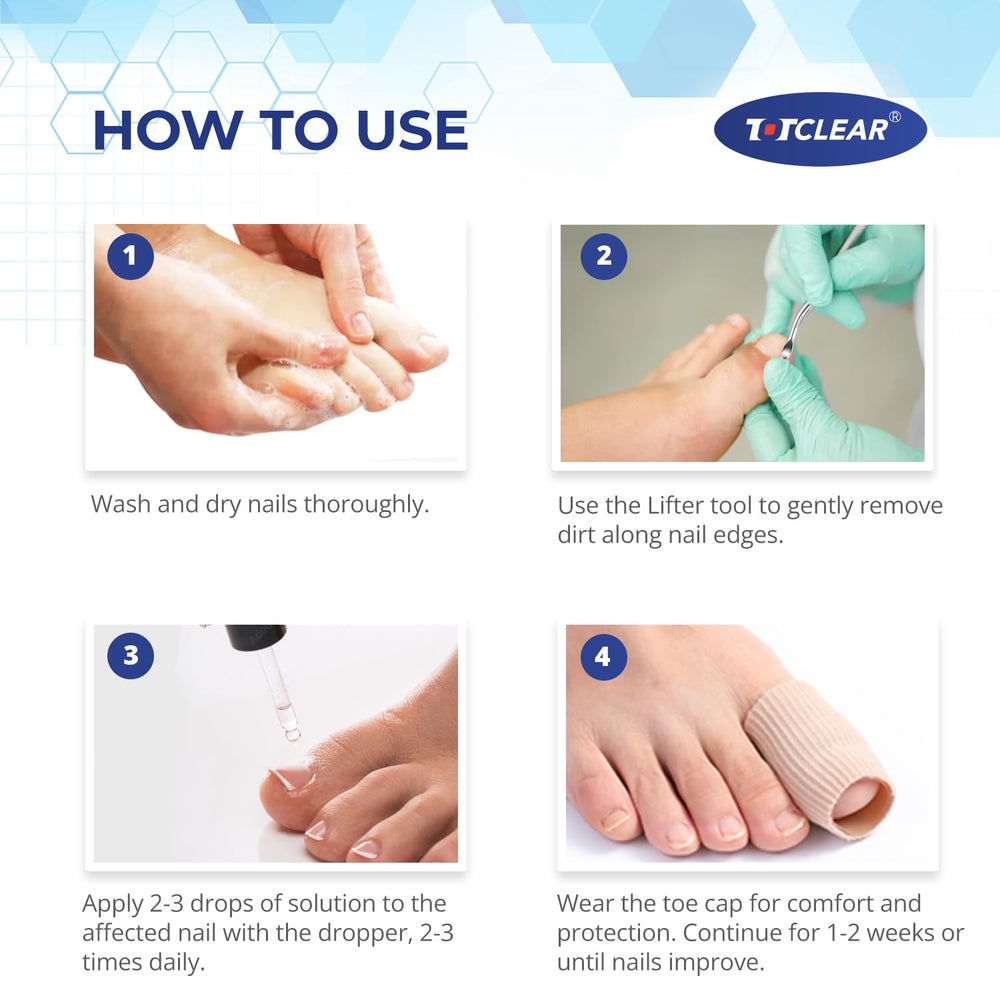 TOTCLEAR nail care routine image illustrating regular maintenance benefits.